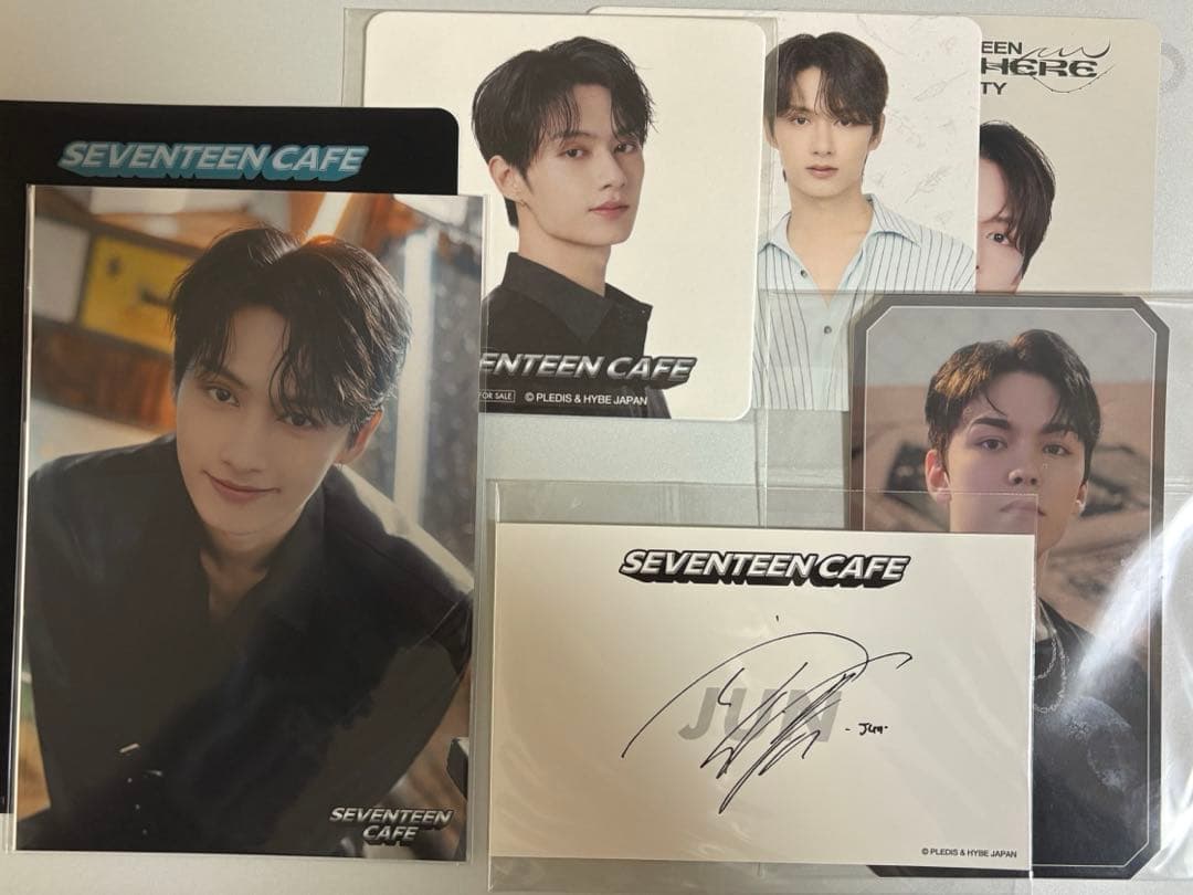 SEVENTEEN カフェ ジュン ポストカード コースター サインカード