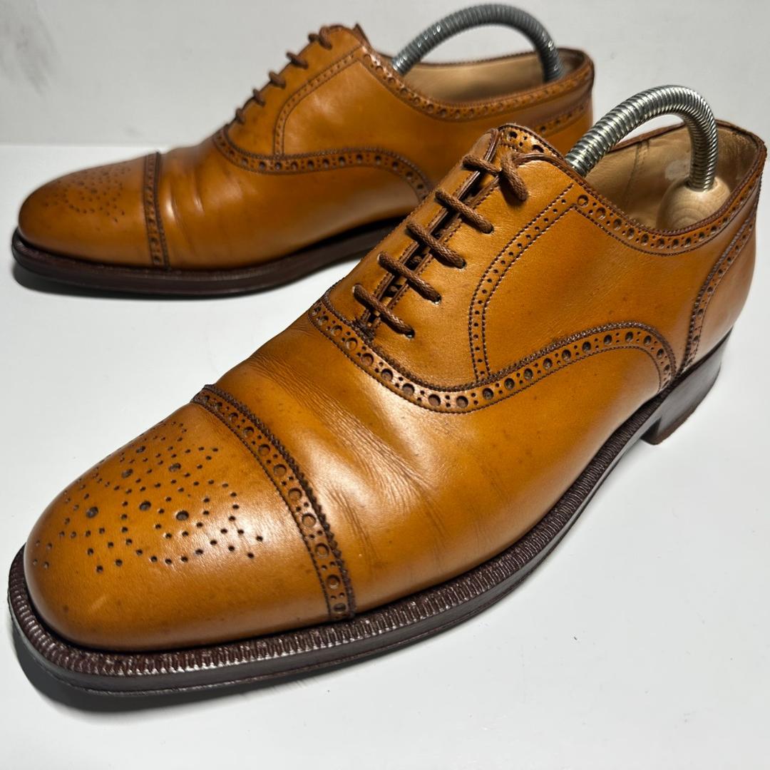 ZINTALA ジンターラ ストレートチップ ブラウン 7.5 ブラウン