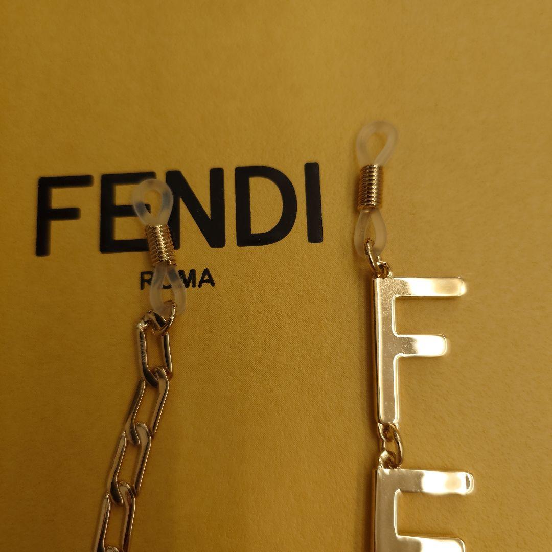 FENDI フェンディ　ロゴ　グラスコード　超美品　グラスチェーン