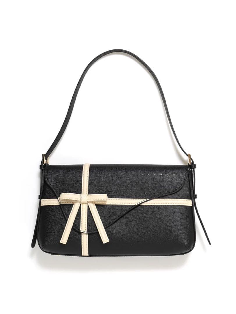 バッグ Valentine ribbon leather bag andmary