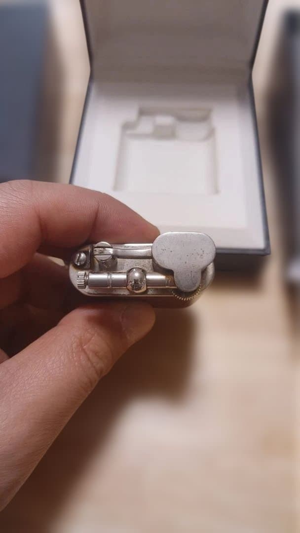 【希少・付属品完備】ダンヒル ユニーク 英国製 本革巻き ライター 当時物