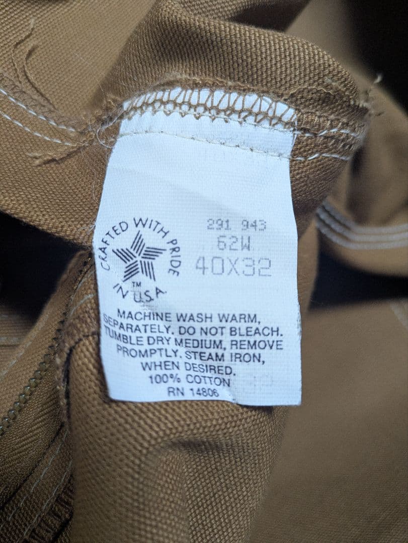 Carhartt ダブルニー ペインター 星タグ 90s w40 デッドストック