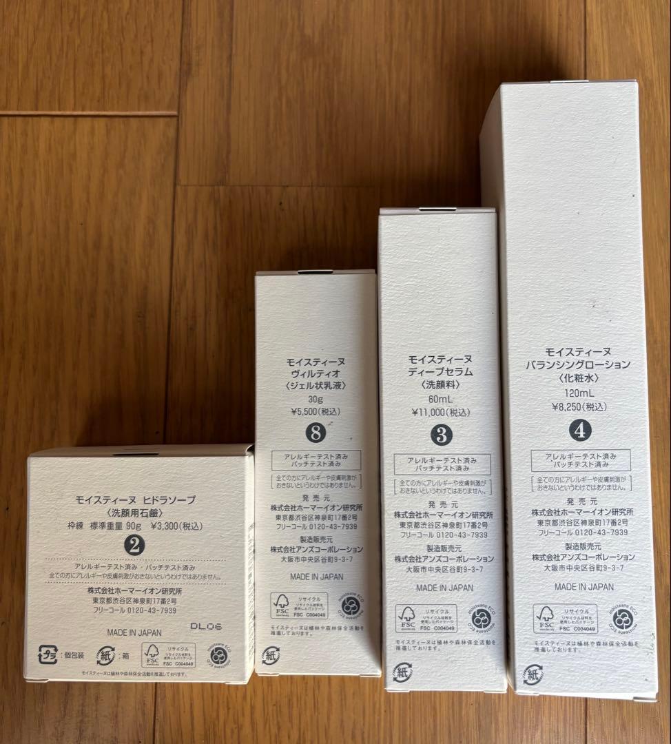モイスティーヌスキンケアセット