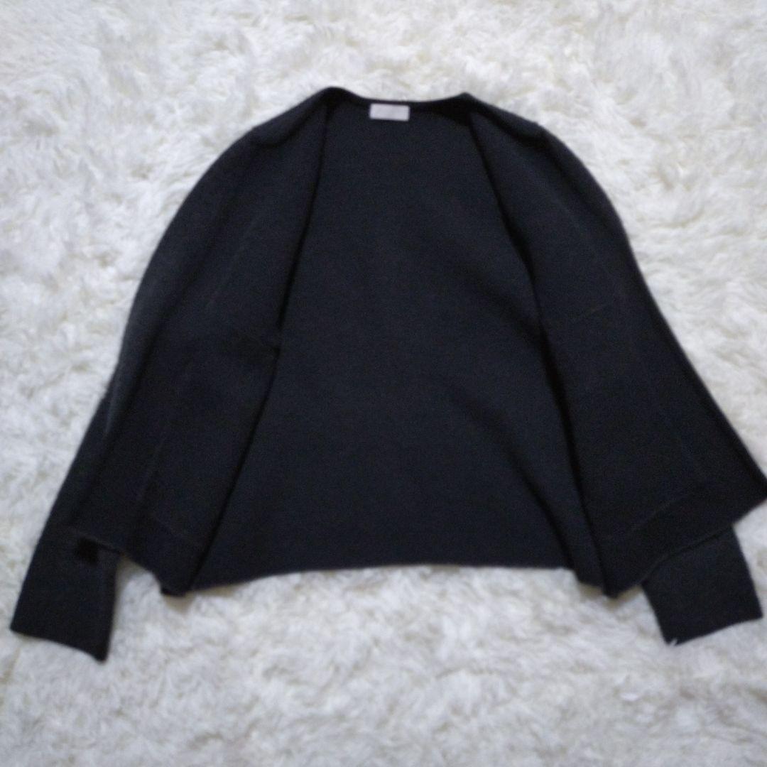 ボールジィ Ballsey ウールナイロンブークレーフロントオープンカーディガン