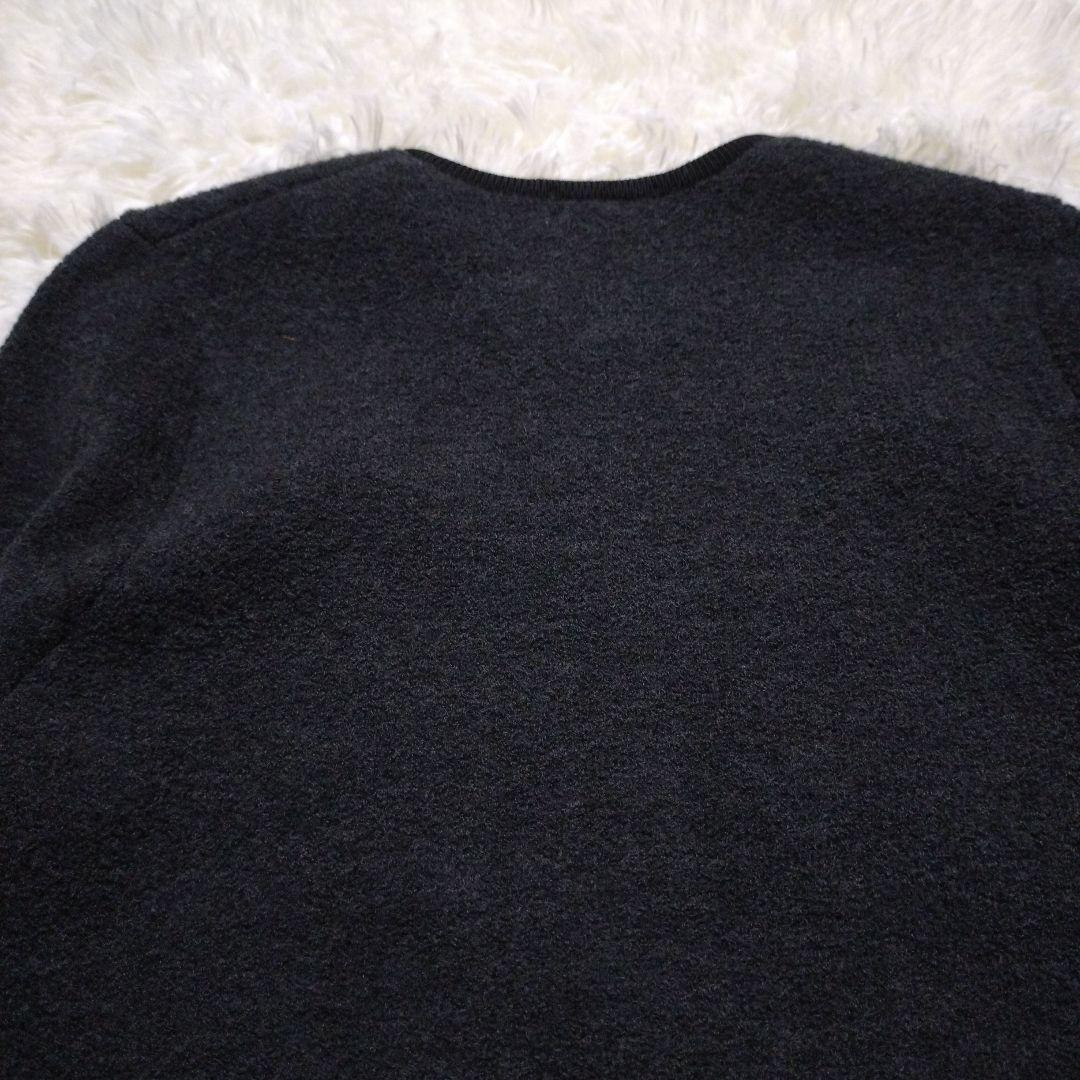 ボールジィ Ballsey ウールナイロンブークレーフロントオープンカーディガン