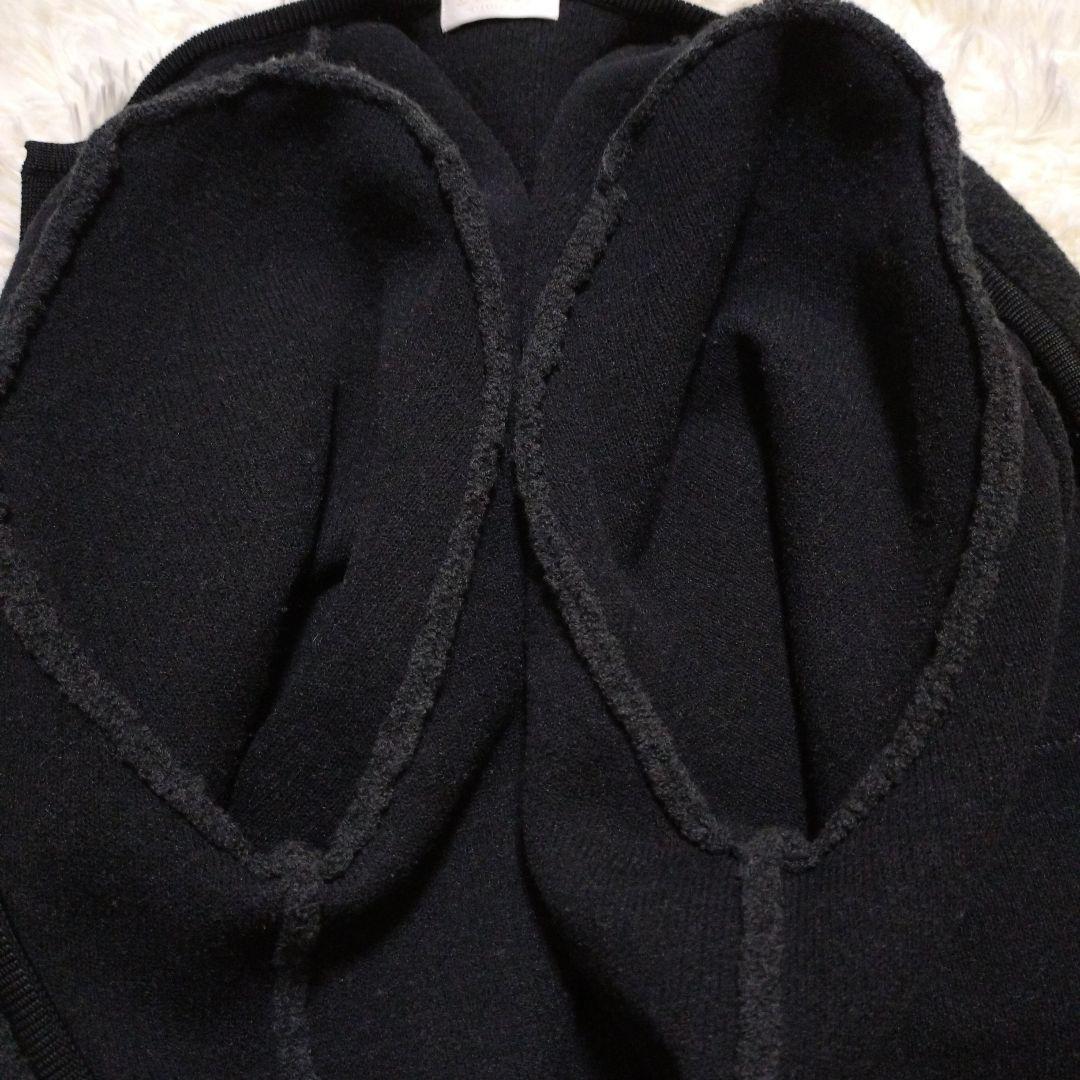 ボールジィ Ballsey ウールナイロンブークレーフロントオープンカーディガン