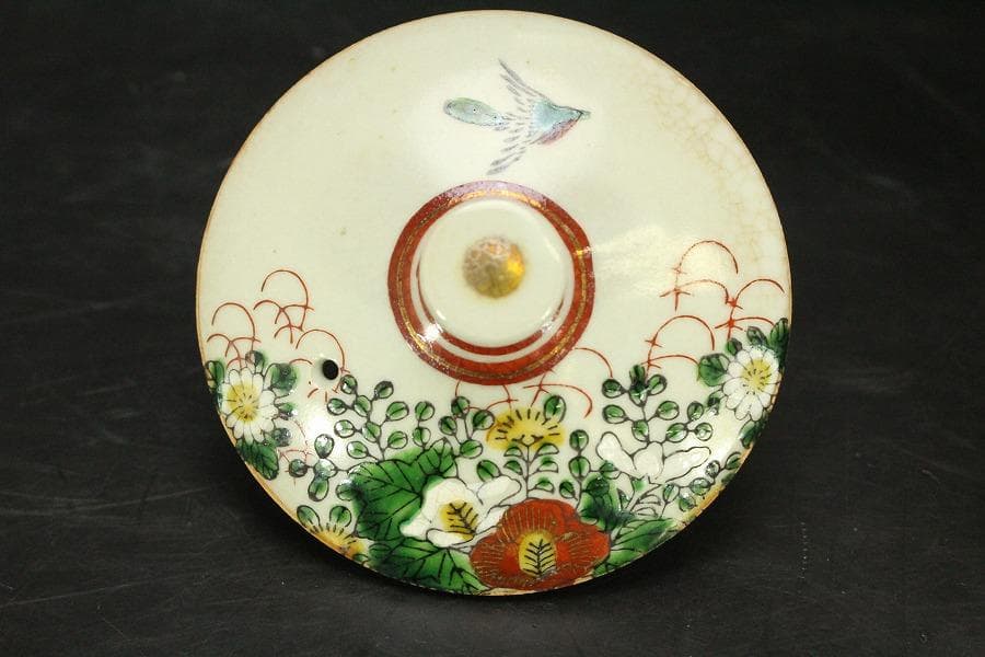 煎茶 九谷 色絵 茶器揃(LC917)