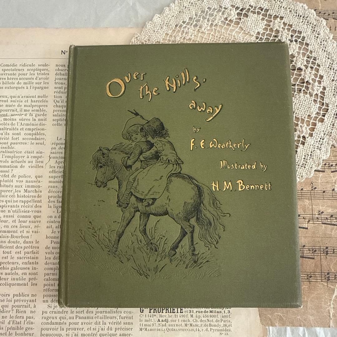 稀少アンティーク美しい挿絵のヴィクトリアン絵本　洋書ジャンクジャーナル古書