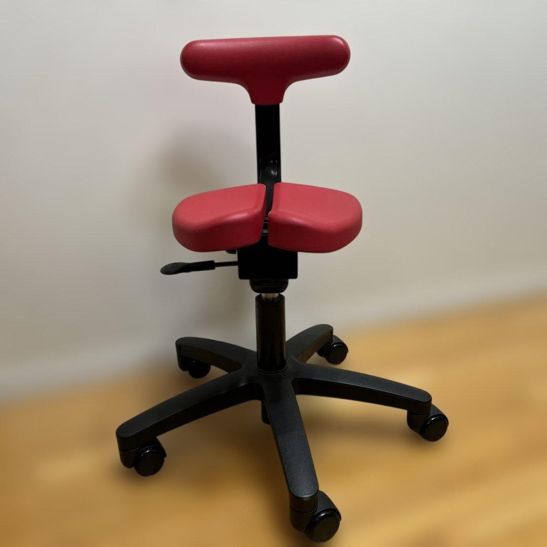 ayur-chair アユールチェア　オクトパス　キャスター　赤