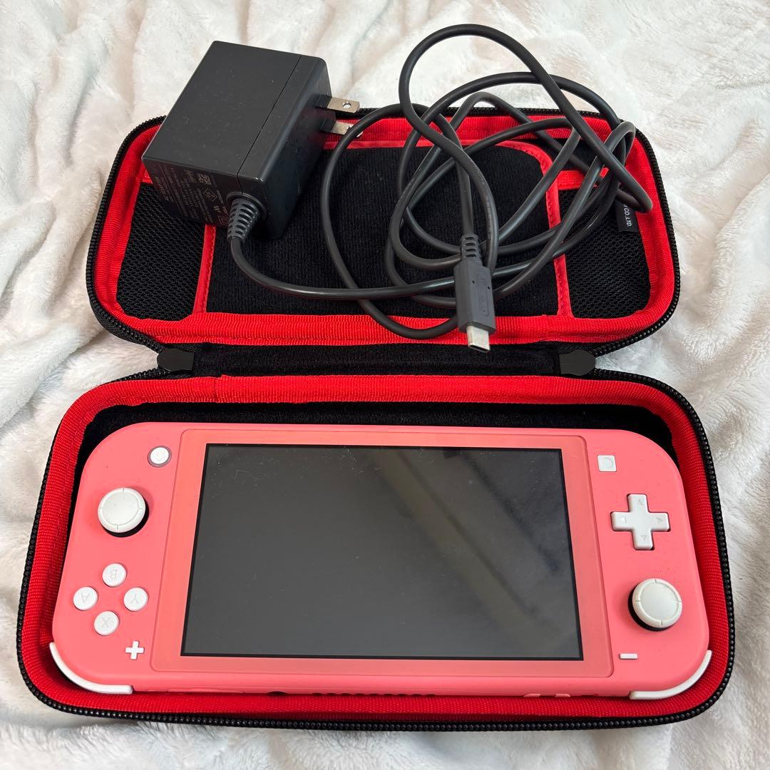 Nintendo Switch Lite ピンク 本体　ケース・ケーブル付き