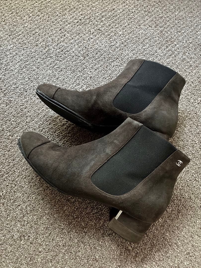 CHANEL バックスキン？スエード？ショートブーツYOKOCHAN PRADA