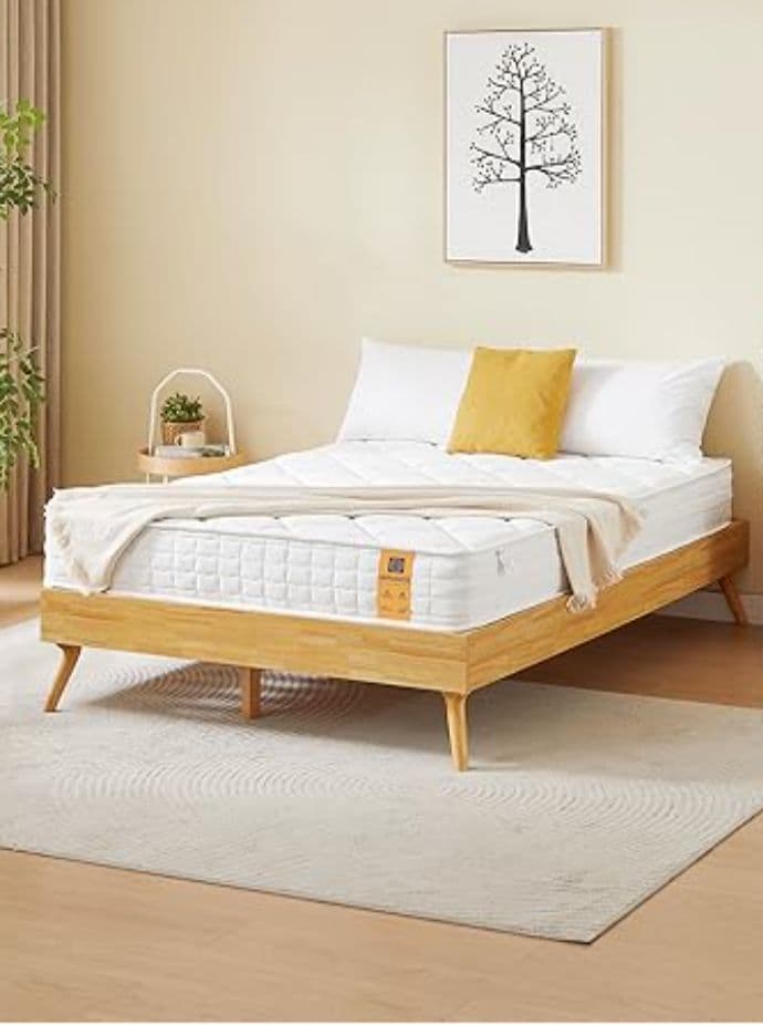 高反発 プレミアム ポケットコイル マットレス セミダブル ベッド 極厚