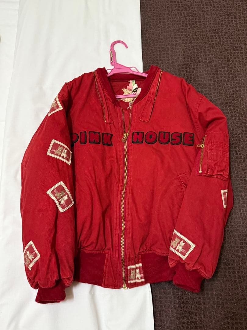 PINK HOUSE 犬柄　ジャケット　ブルゾン