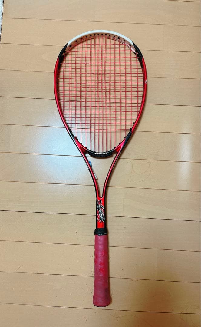ミズノxyst T1 軟式テニスラケット レッド