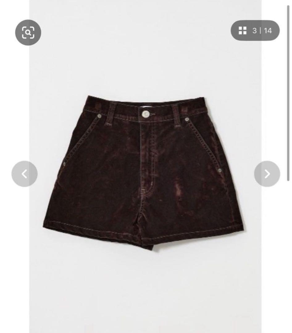 MOUSSY VELVET MICRO ショートパンツ