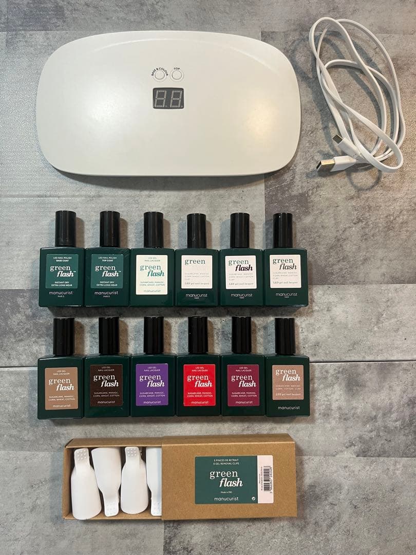 【SALE】manucurist green flash ジェルネイルセット