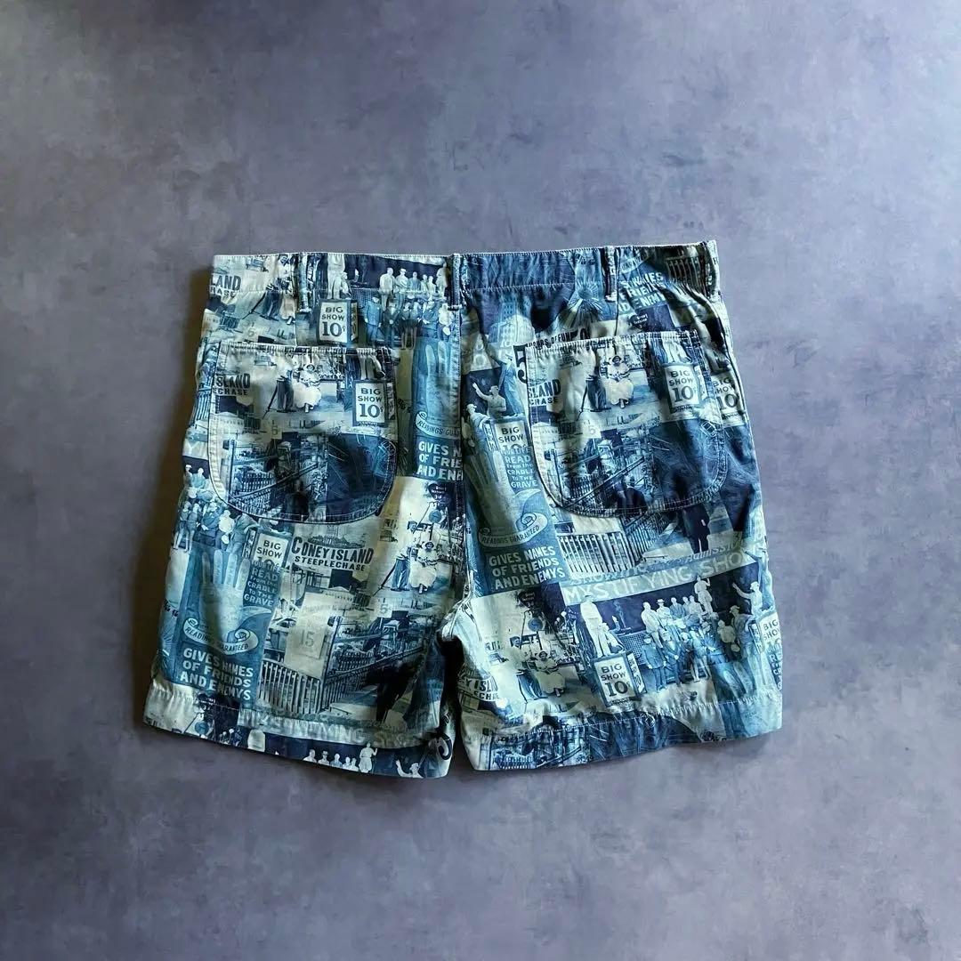 極美品 RRL 21ss フォト プリント ショーツ ハーフパンツ 40
