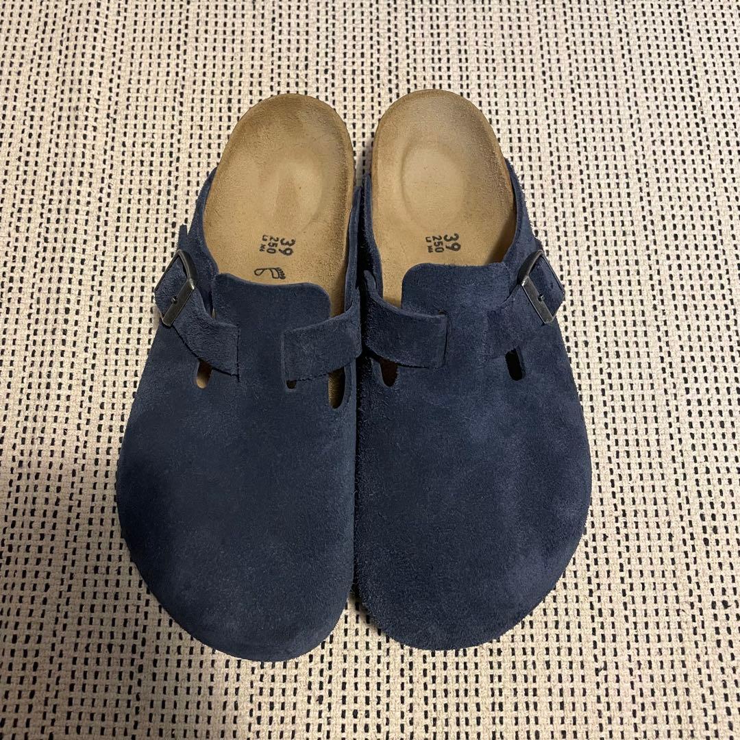 美品　BIRKENSTOCK Boston ネイビー　39 アローズ別注カラー