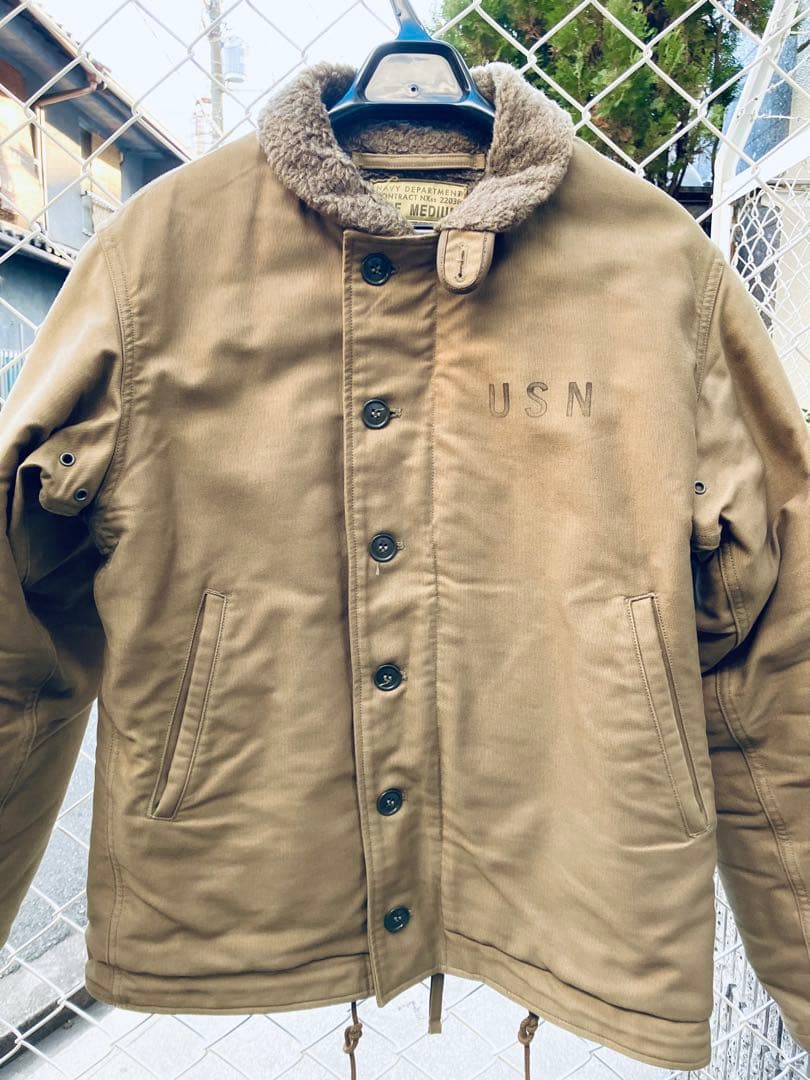 Buzz rickson's N-1 デッキジャケット／カーキ／サイズM