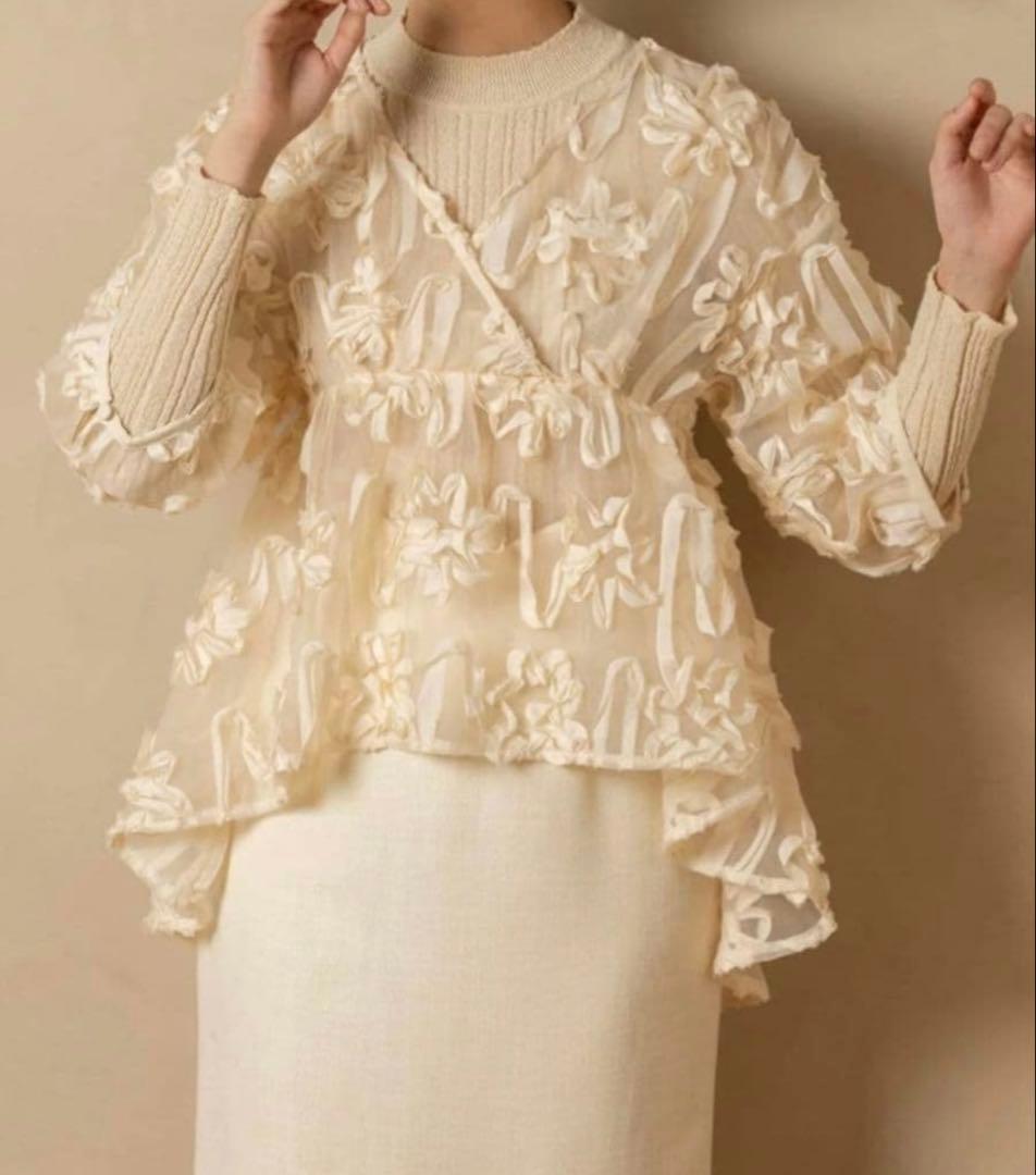 euw フラワーシアーブラウス