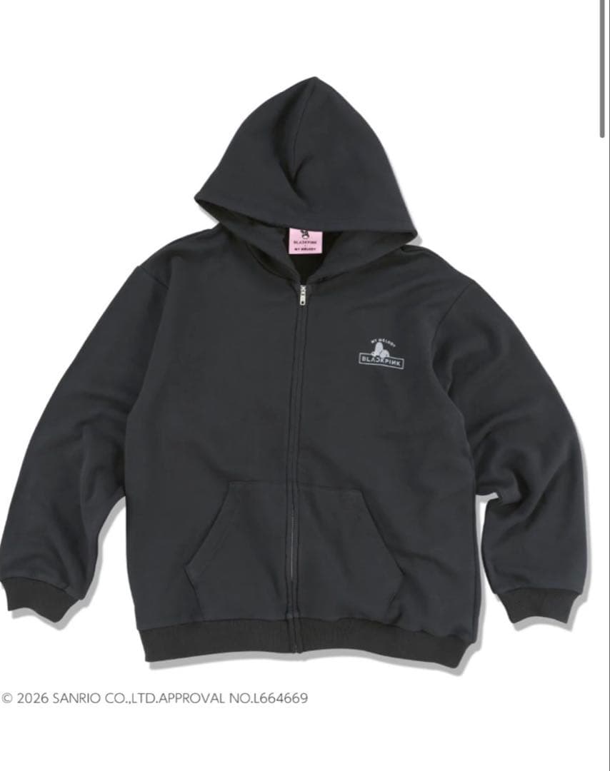 BLACKPINK × MY MELODY ZIP-UPフーディー Mサイズ