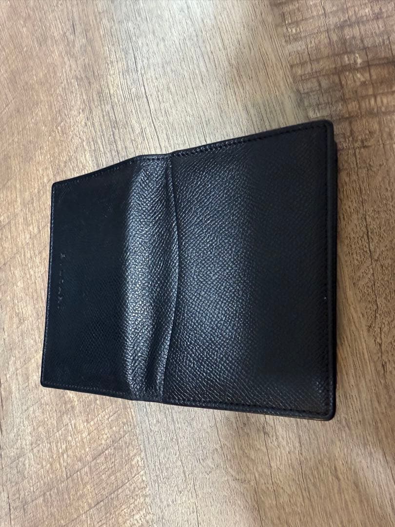 鑑定済み　箱付き　ブルガリ　BVLGAR 名刺入れ　カードケース　黒　ブラック