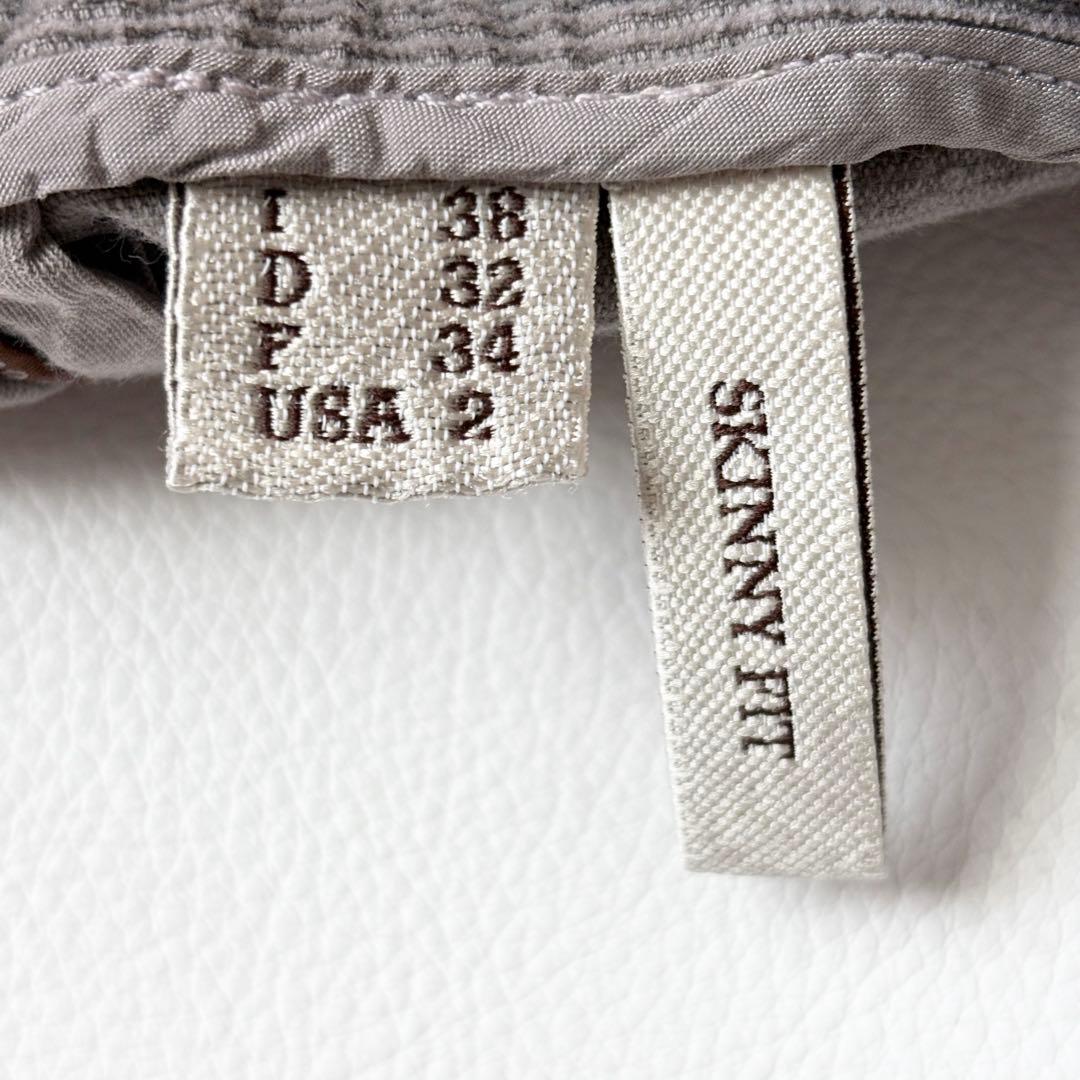 3263【美品】ブルネロクチネリ　コーデュロイパンツ　グレー　M