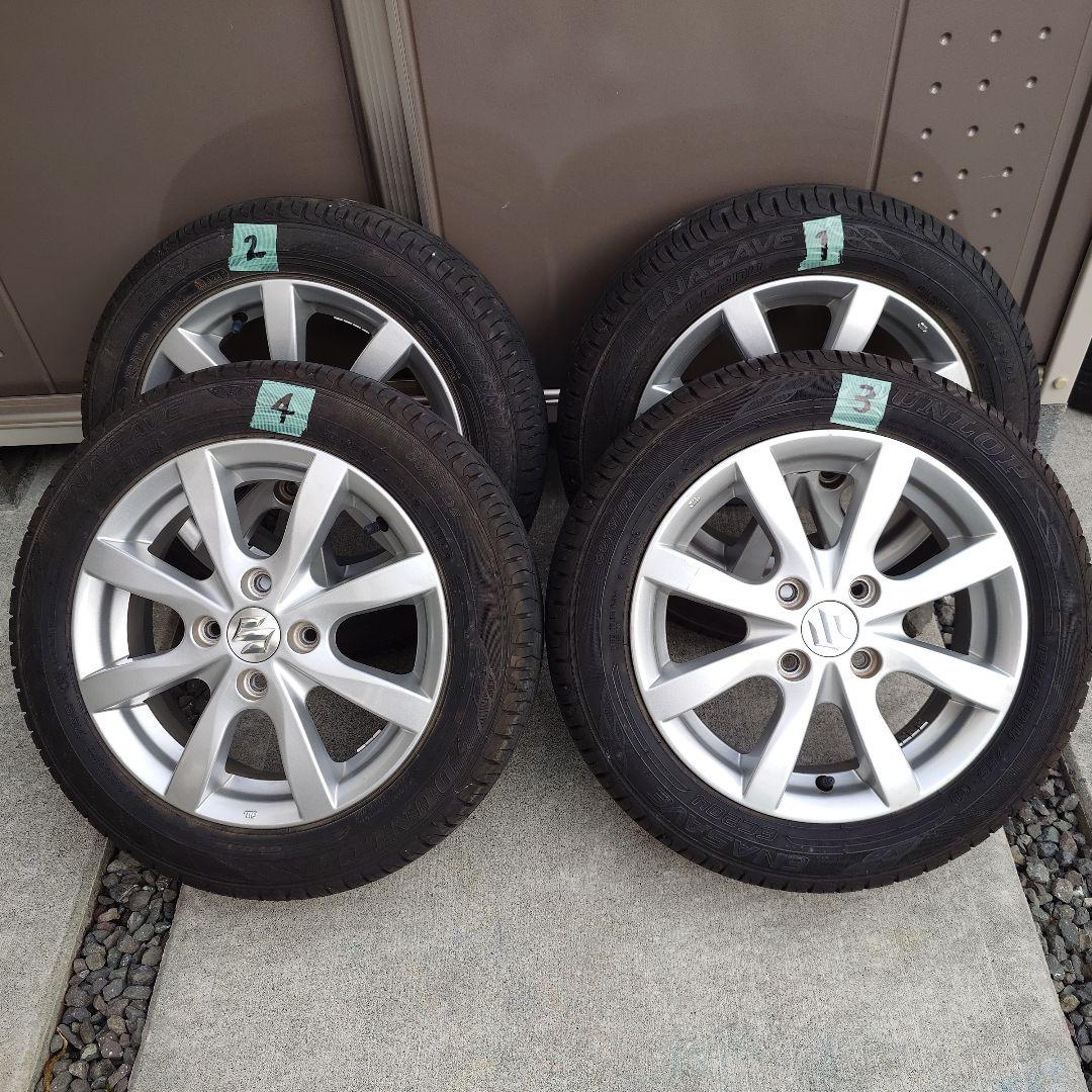 スズキ 14インチ ホイールセット ダンロップタイヤ