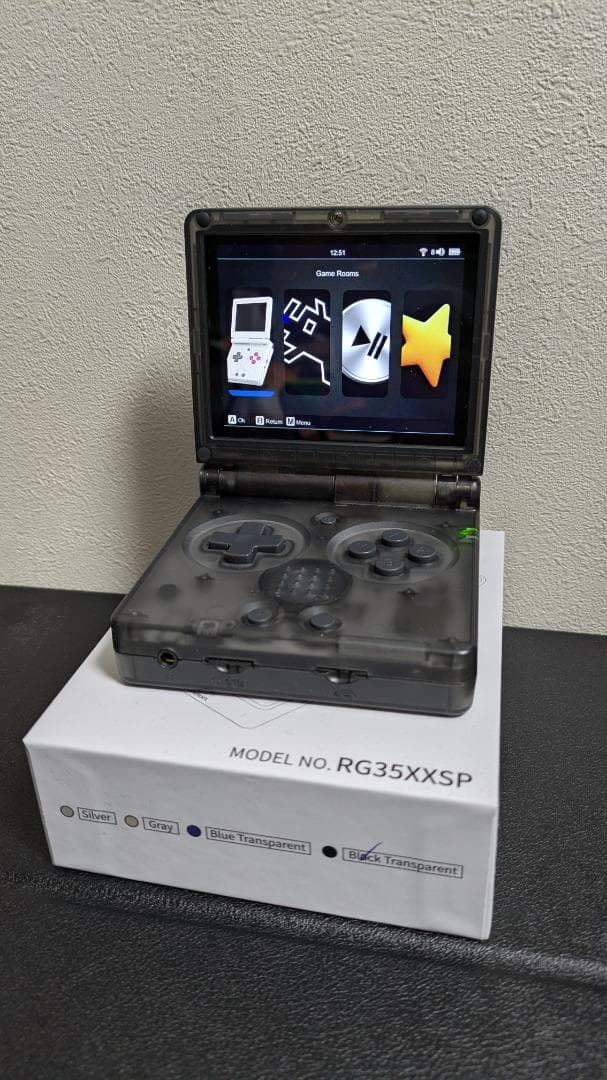 ANBERNIC RG35XXSP クリアブラック