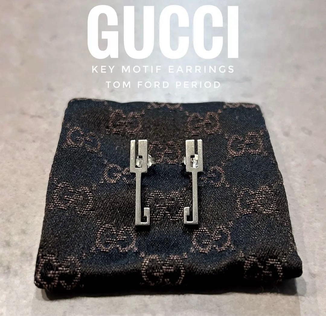 【アーカイブ】GUCCI キーモチーフ ピアス トムフォード期 鍵 925