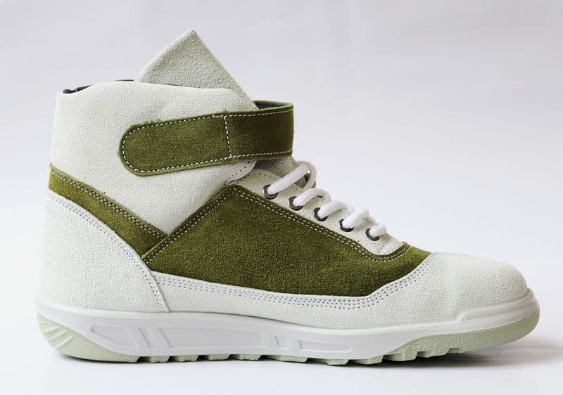 青木安全靴 ZR-21 WOG(ホワイト×オリーブグリーン) 26