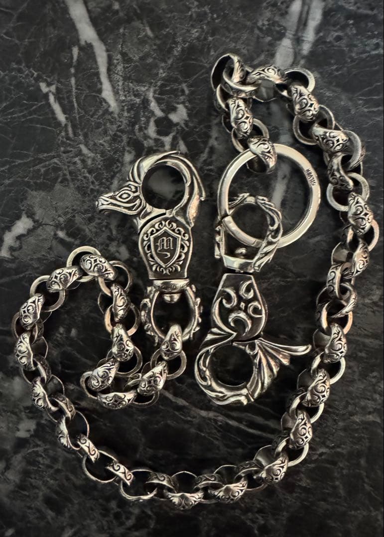 【極美品】シルバー925ウォレットチェーン