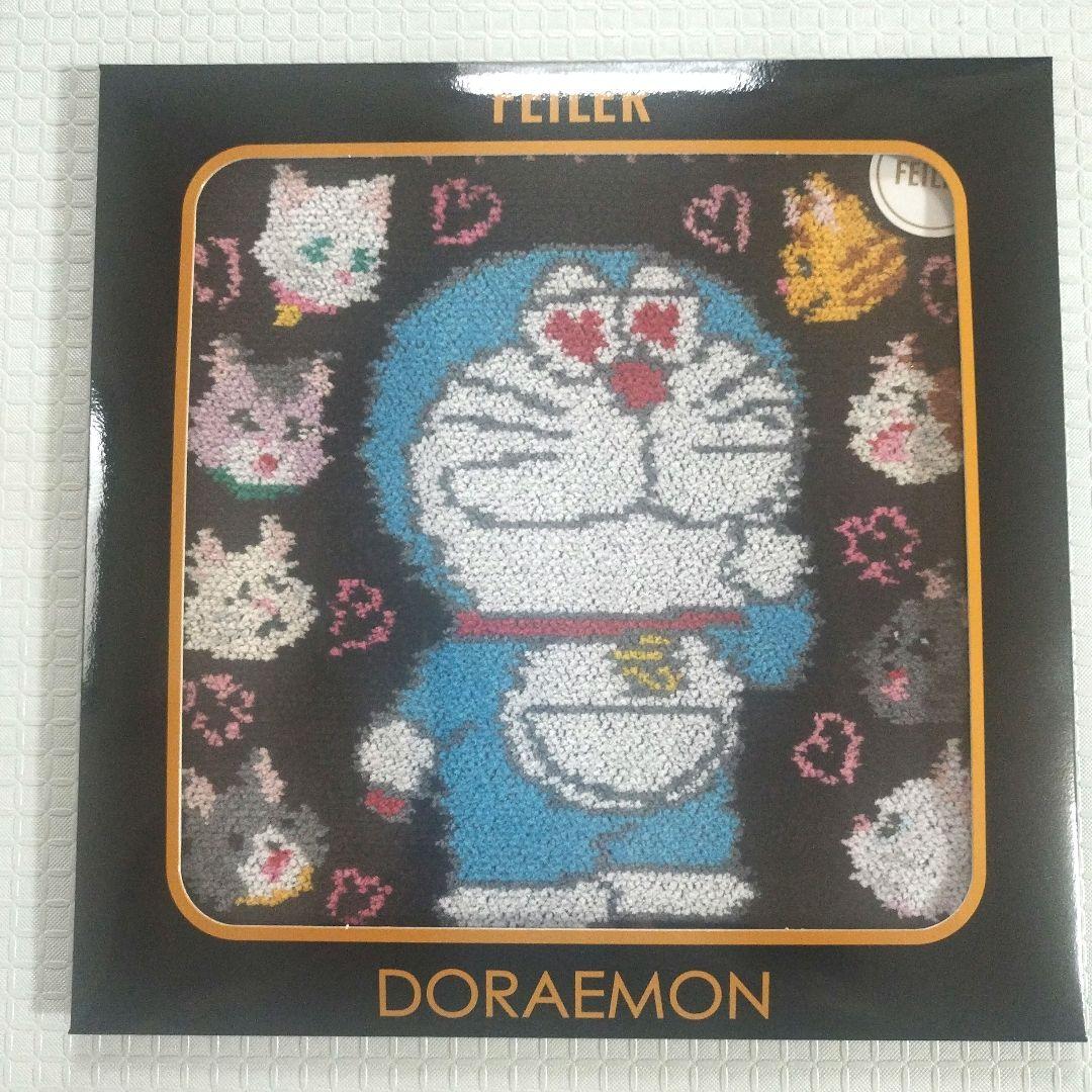 フェイラー　ドラえもん　ハンカチ　ラブリーキャッツ　ミモザ　２枚セット