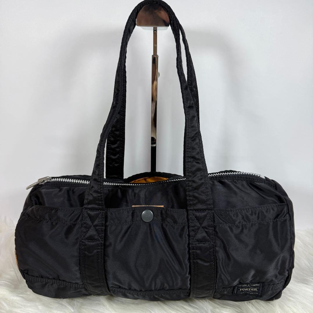 [未使用級] PORTER　タンカー　ミニボストンバッグ　S　ドラム