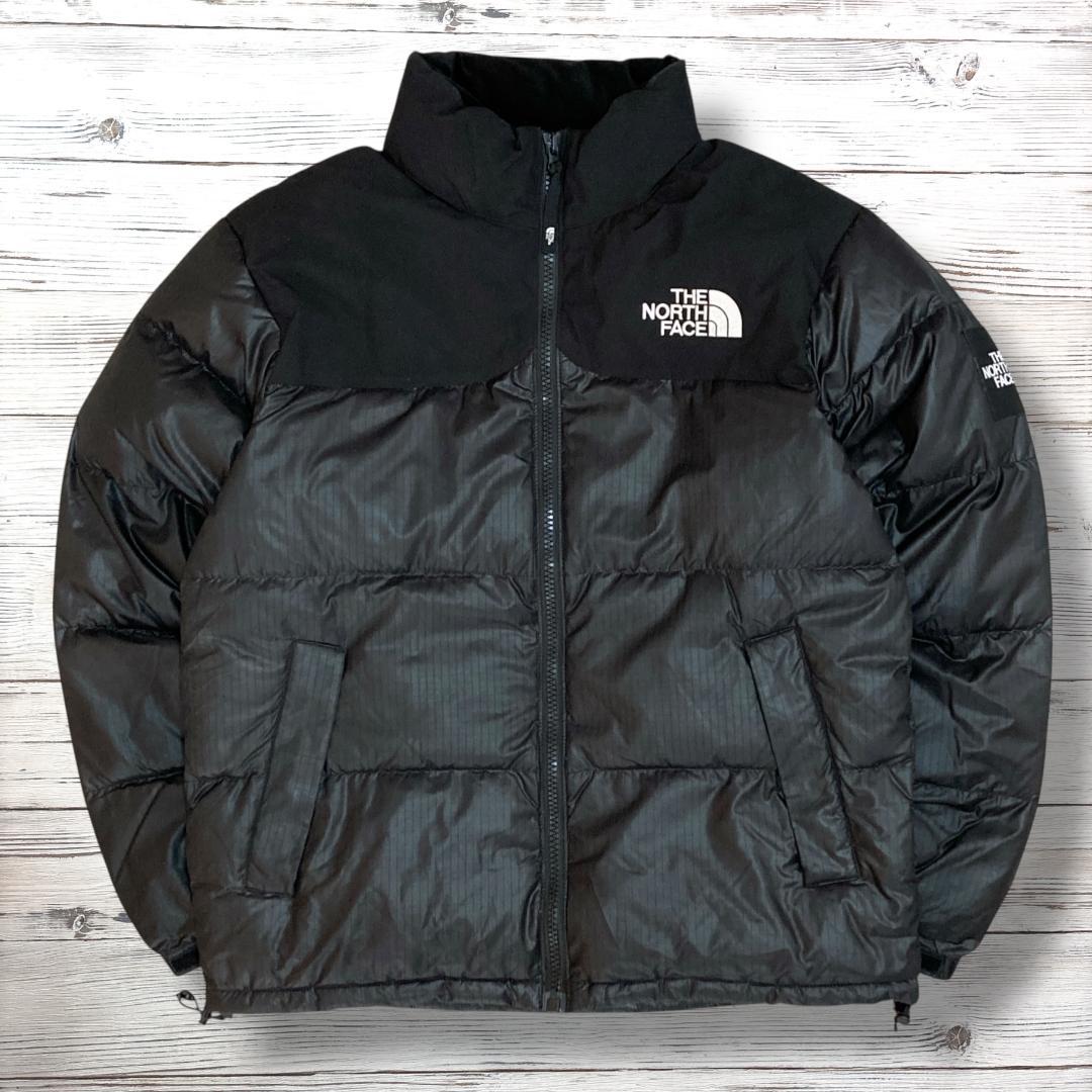 ザノースフェイス ダウンジャケット 刺繍ロゴ ブラック 95(M) 1449