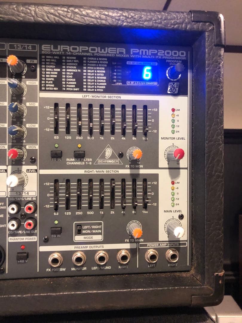 ベリンガー EUROPOWER PMP2000 パワードミキサー