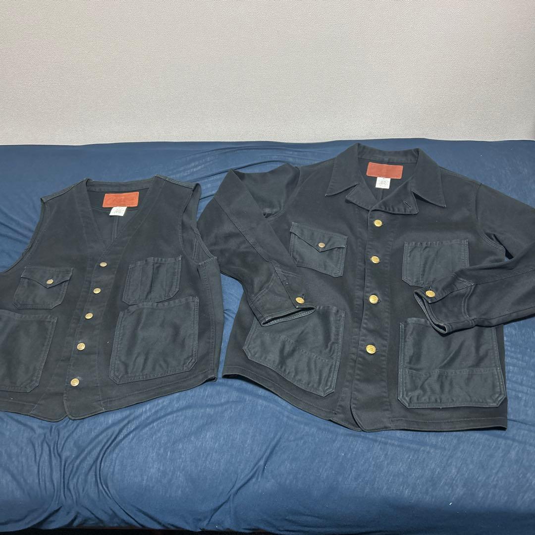 CALEE キャリーカバーオール ベスト パンツのスリーピースセット