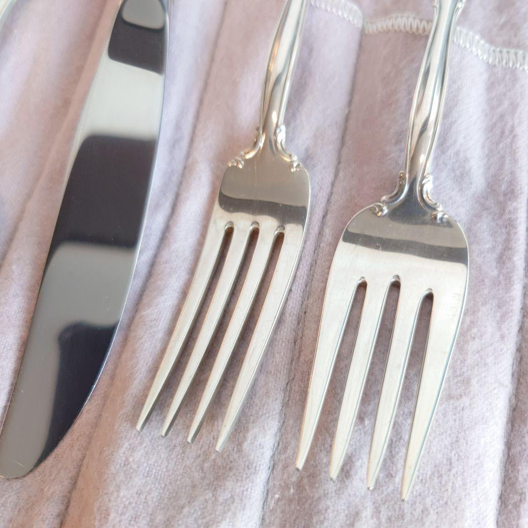 アメリカ　TOWLE 純銀　スターリングシルバー　カトラリー　ナイフ　フォーク