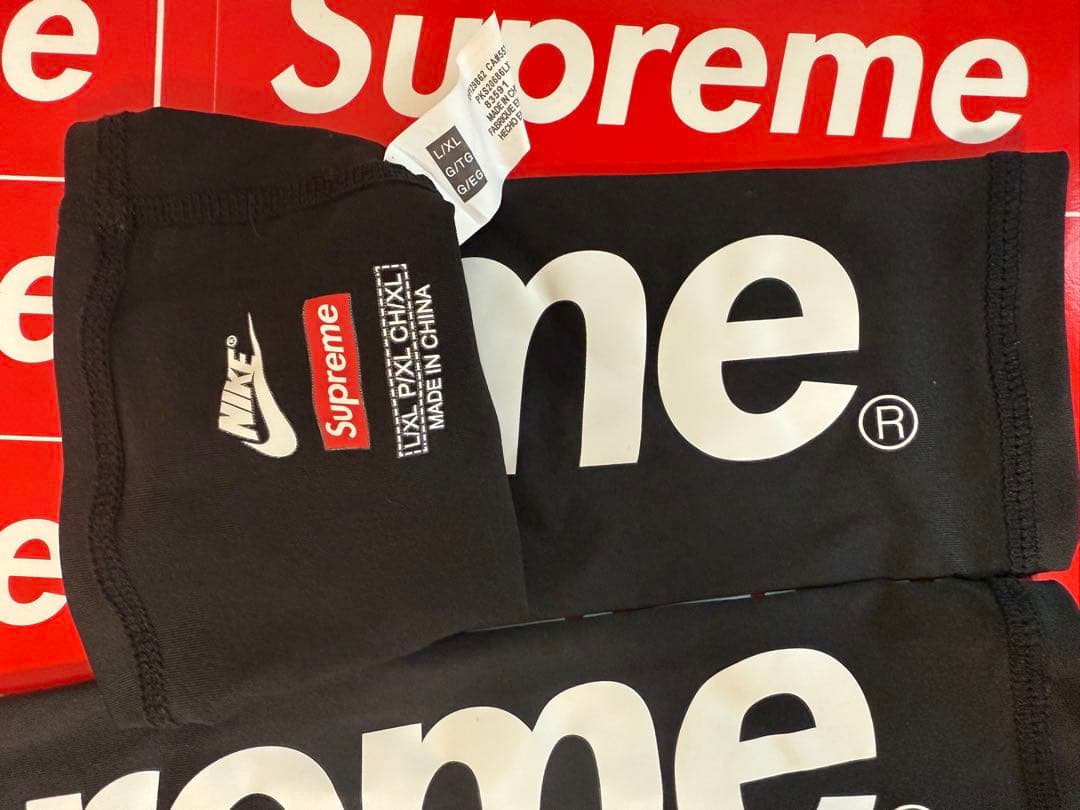Nike x Supreme アームカバー L/XL ブラック