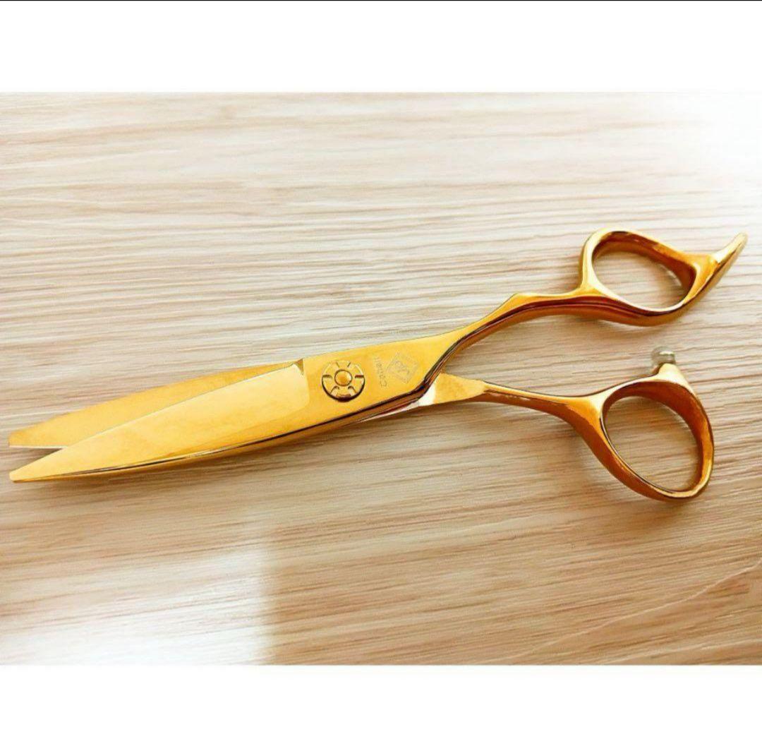 スライドシザー切れ味抜群☆美理容師シザー人気のGOLDはさみハサミ操作性抜群