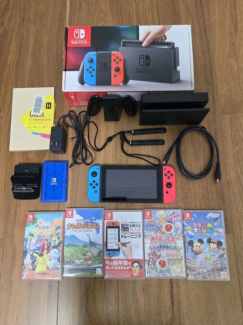 Nintendo Switch 本体 ソフト5点 ドック等3点まとめ売り