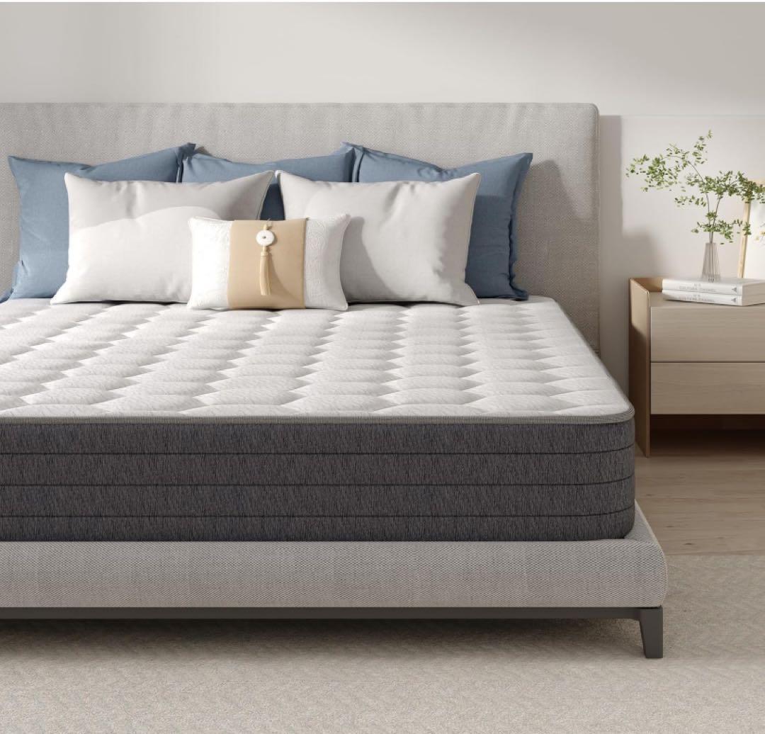 RYOMAマットレス クイーン 高反発 厚さ20cm やや硬め振動隔離