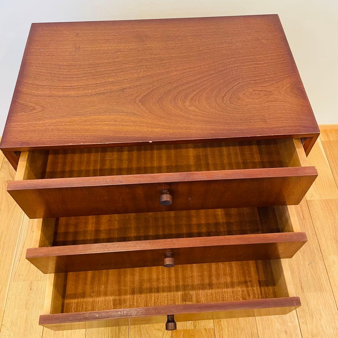 ヴィンテージ チェスト 3段 金属脚 レッグ アンティーク 良好