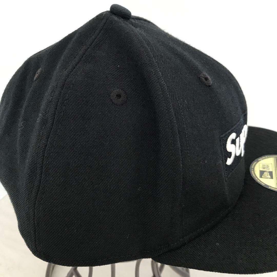 ボックスロゴ シュプリーム（Supreme）ニューエラ キャップ 黒色