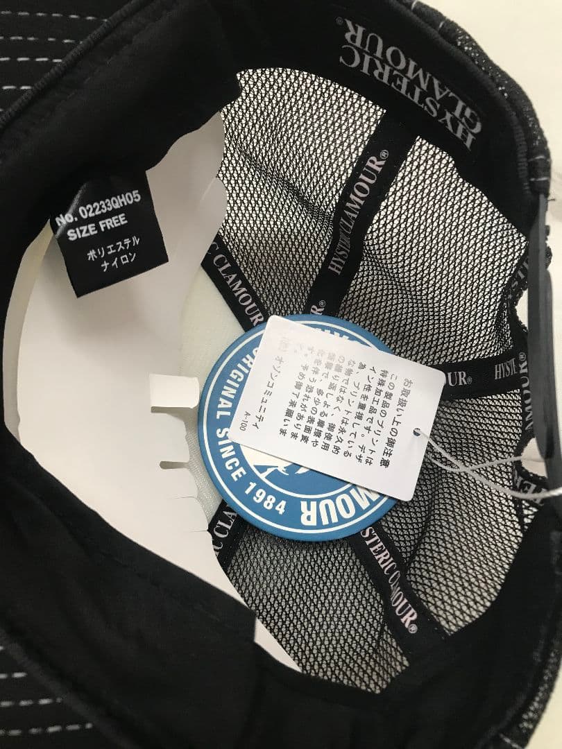 【新品未使用】 ヒステリックグラマー　キャップ　GUITAR GIRL 0004