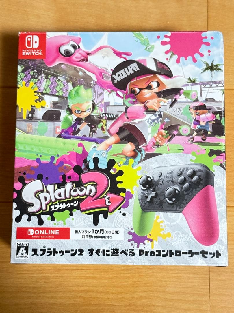 Switch スプラトゥーン2すぐに遊べる Proコントローラーセット　新品