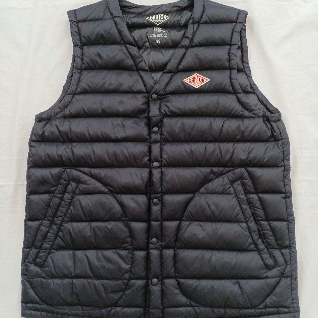 DANTON ダウンベスト ブラック 38