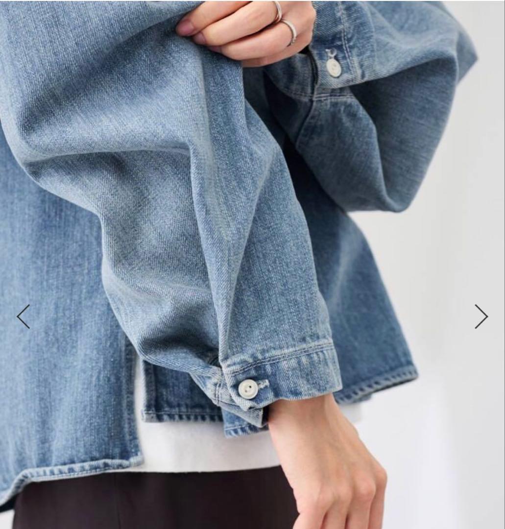 ライトブルー 長袖プルオーバーシャツ