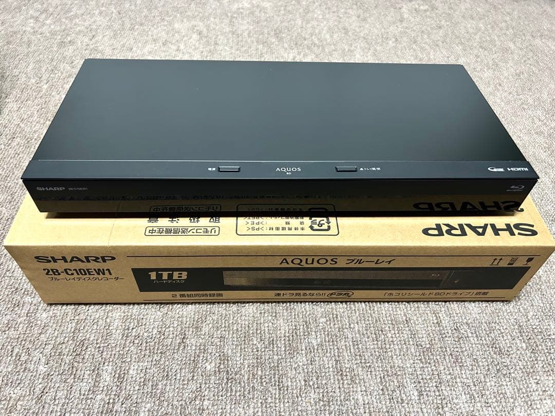 SHARP ブルーレイディスクレコーダー 2B-C10EW1 1TB