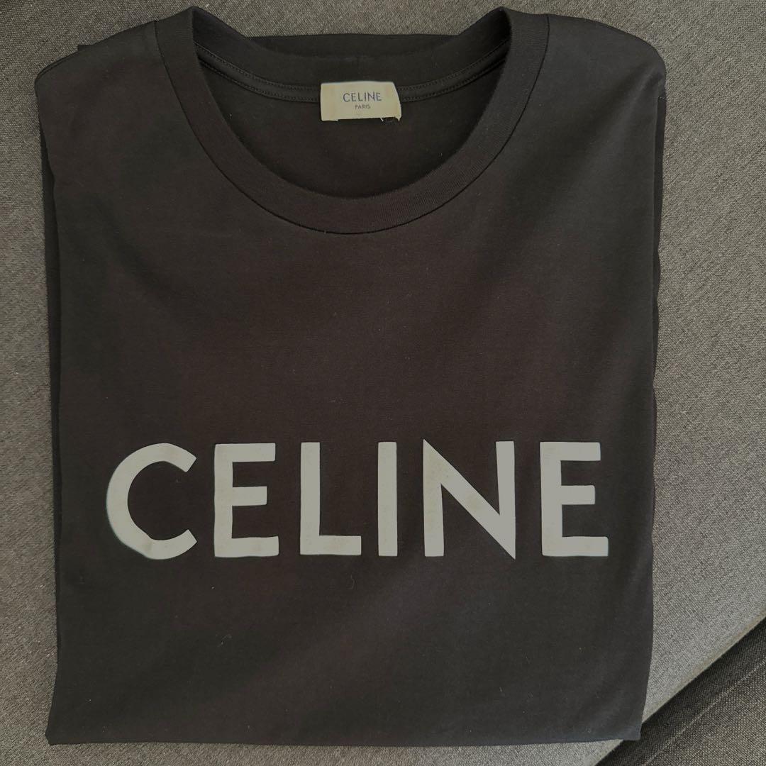 一度のみ着用　M CELINE ロゴ　Tシャツ